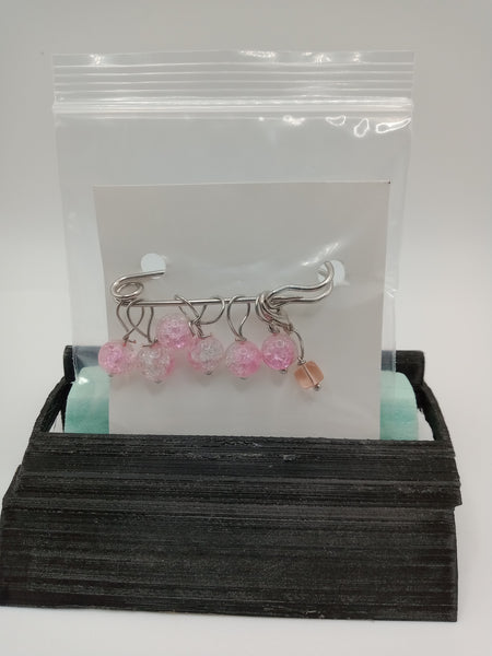 Glass Bead Stitch Marker Set