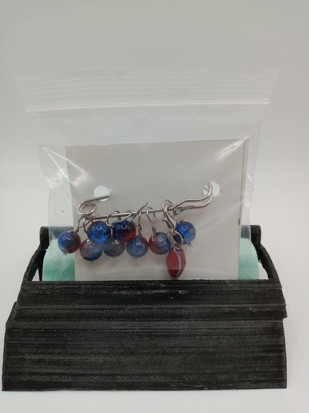 Glass Bead Stitch Marker Set