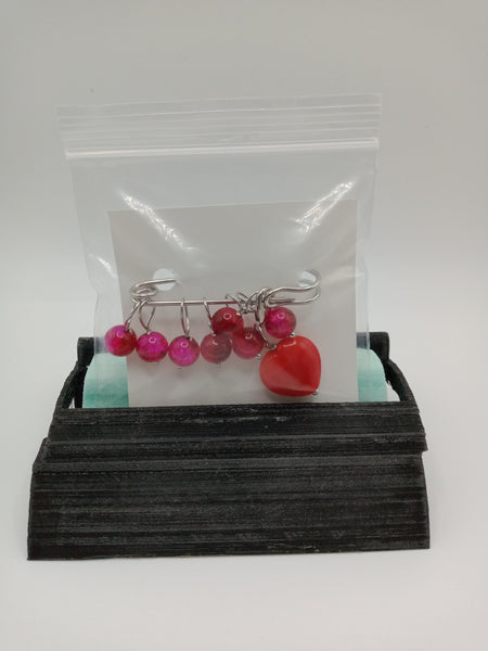Glass Bead Stitch Marker Set