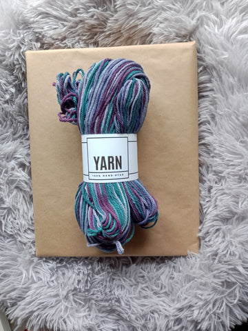 Over-dyed Teal to Purple Cotton