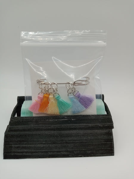 Rainbow Tassel Stitch Marker Sets